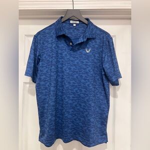 Peter Millar Blue Camouflage Polo